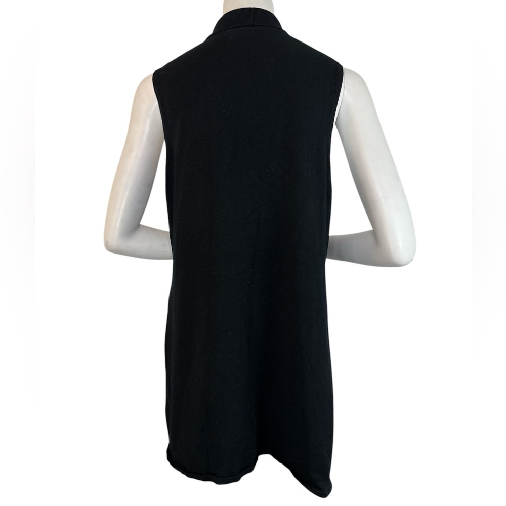 Black Sleeveless Women's vest - Picture 2 of 4